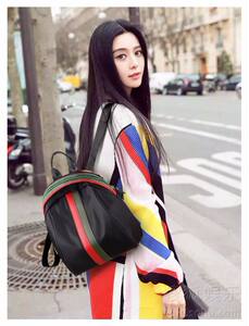 迪丽热巴赵丽颖同款双肩包包女2017秋冬新款