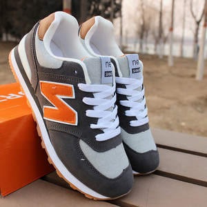 以纯男鞋新款n字鞋2018春秋季男鞋韩版潮流板鞋女鞋情侣鞋休闲跑