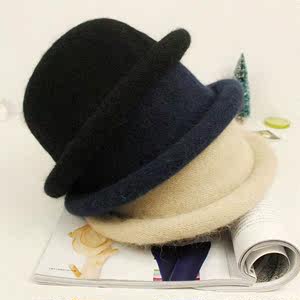 包头帽帽子女冬韩版秋冬款加厚毛线帽圆形短头发