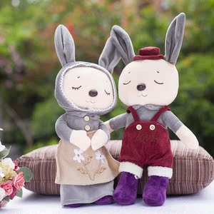 兔子毛绒玩具公仔情侣图片