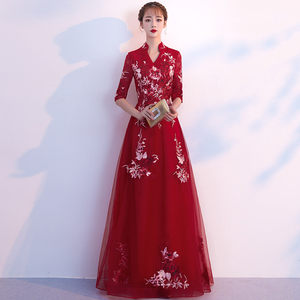 【红色晚礼服中式价格】最新红色晚礼服中式价格\/批发报价