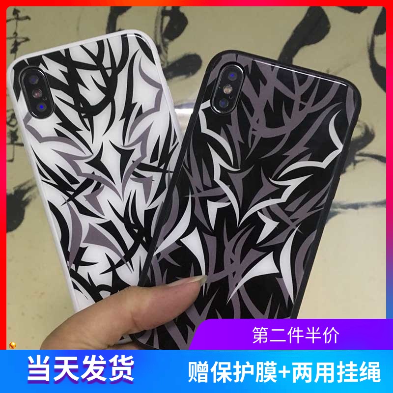 Clot x Casetify黑白荆棘苹果7plus8手机壳陈冠希同款iPhoneX潮牌