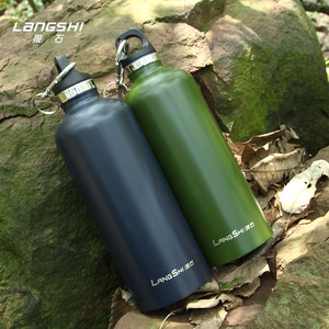 狼石户外军迷用品军旅 span class=h>水壶 /span>保温防烫骑行水杯500