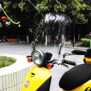 有机玻璃摩托车前挡风玻璃透明通用电动车挡风