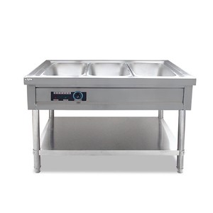 快餐保温台商用电热台式食堂菜图片