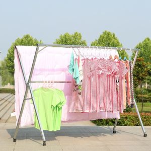 晒衣架衣服架子 span class=h>晾衣架 /span>凉挂衣架落地折叠架子带