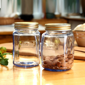 玻璃储物罐_居家家透明食品收纳盒塑料保鲜盒
