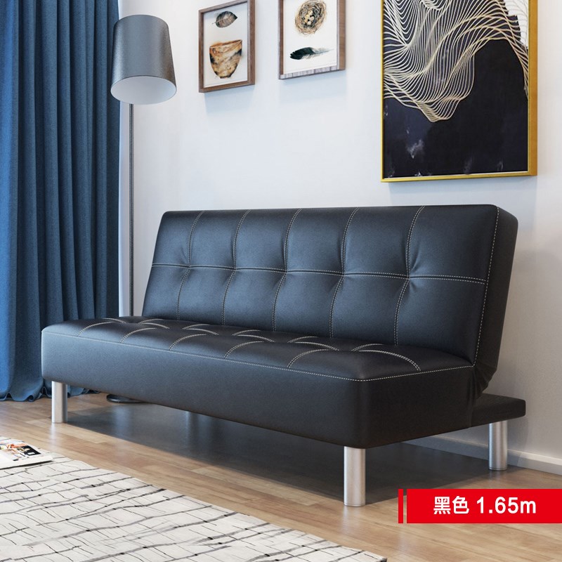 择木宜居 可折叠沙发床客厅小户型卧室懒人双人小沙发两用多功能