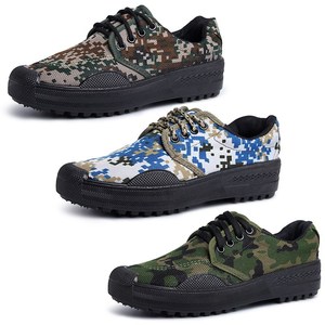 新款学生军训低帮 span class=h>海军 /span>蓝迷彩解放鞋99作训鞋
