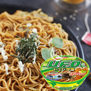 日本 日清 ufo飞碟干拌面炒面碗面 芥末蛋黄酱紫菜海苔烧汁 127g