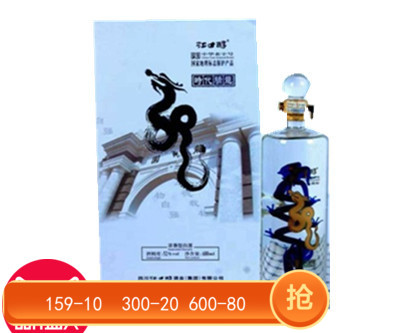 四川品牌巴中平昌特产江口醇时代蛟龙52度680Ml浓香白酒餐饮专用