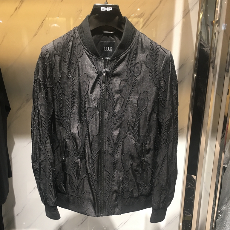 ELLE HOMME专柜正品2018年新款男装休闲夹克外套817823012090