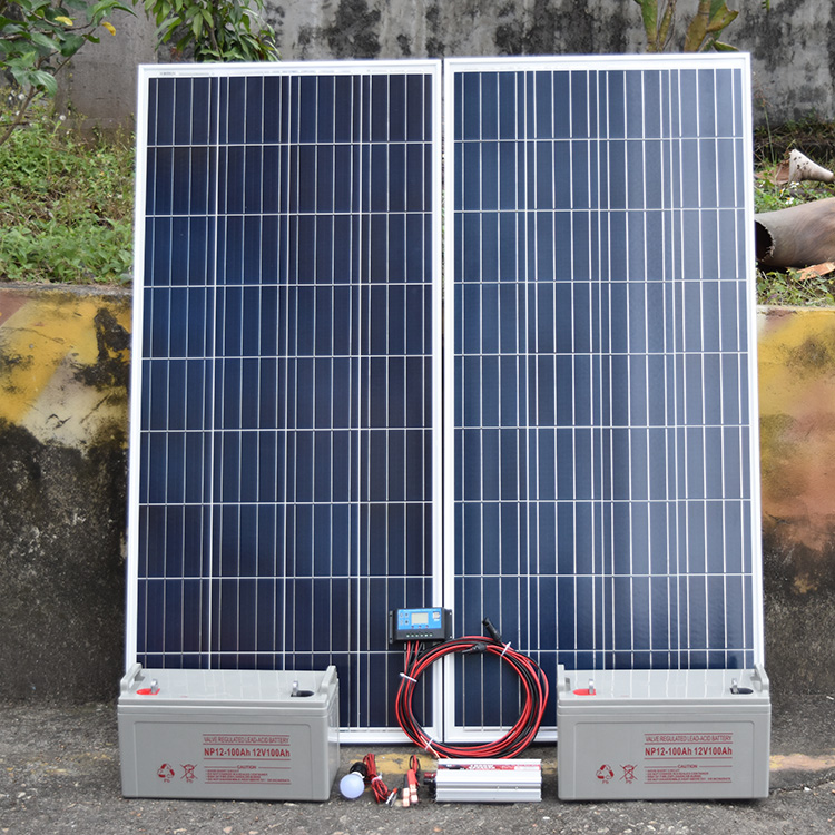 太阳能发电机家用220V2000W输出小型户外光伏板发电系统全套设备