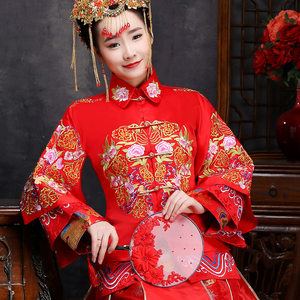 秀禾服敬酒褂租赁中式婚纱新款礼服新娘结婚敬