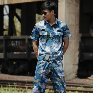 夏季新款短袖海军迷彩服男女特种兵野战服军迷战术作训服套装耐磨