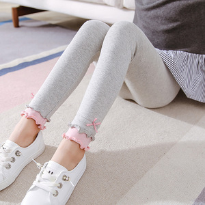 儿童花边打底裤秋图片