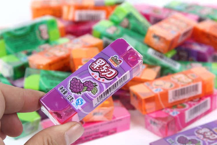 水果刀正品杰斯曼 果乐刀 水果味硬糖 卡通儿童玩具糖果