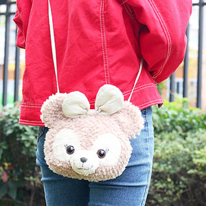 达菲熊duffy女朋友shelliemay雪莉玫动漫卡通单肩 span class=h>包 