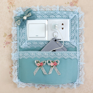 开关保护套 span class=h>开关贴 /span>布艺套创意双开挂兜单开挂兜