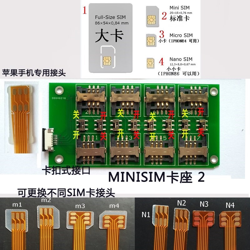 手机短信接收器 快速多卡关机验换养开卡切换设备证免拆外置一机