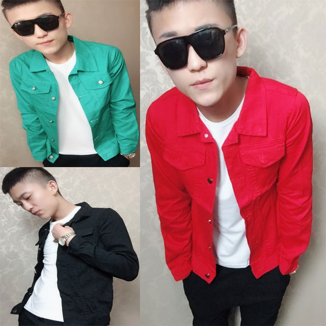 社会人外套快手网红牌牌琦李耀阳同款长袖薄精神小伙紧身男女夹克