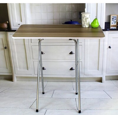 麦昆 收纳折叠桌餐桌家用小户型多功能可折叠伸缩桌子吃饭桌木桌