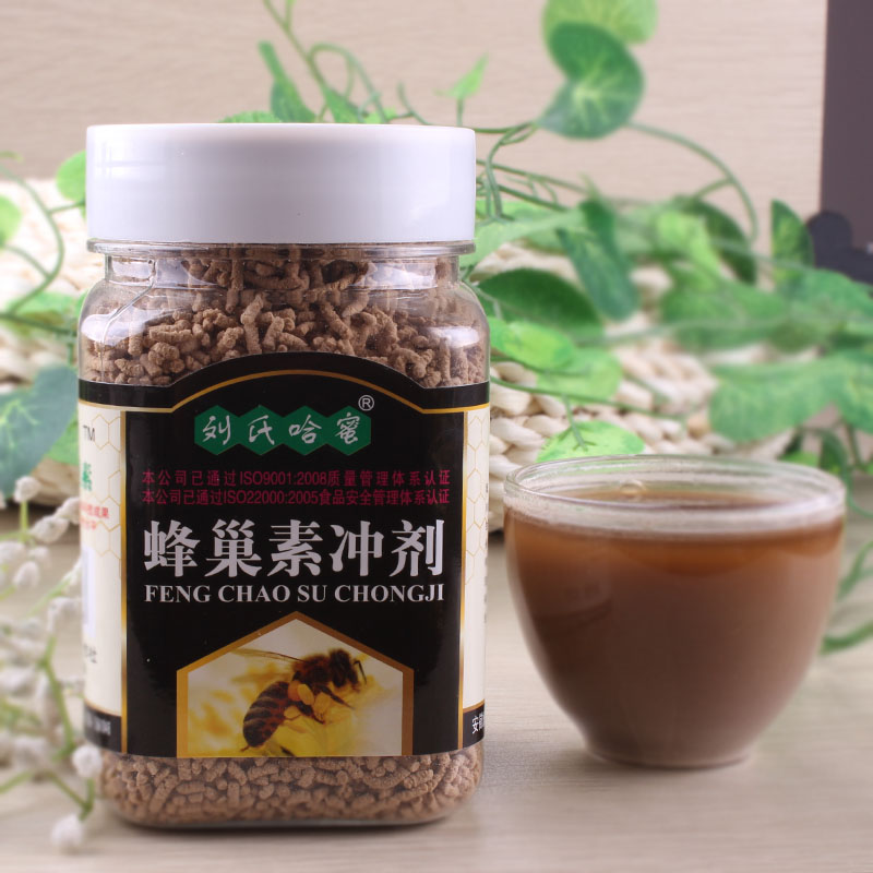 刘氏哈蜜正品纯天然蜂巢素冲剂200克 老巢蜂蜜精制 鼻子难受吃点
