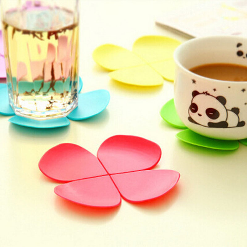 Beauty cute Flower-shaped silicone coaster anti-scalding tea