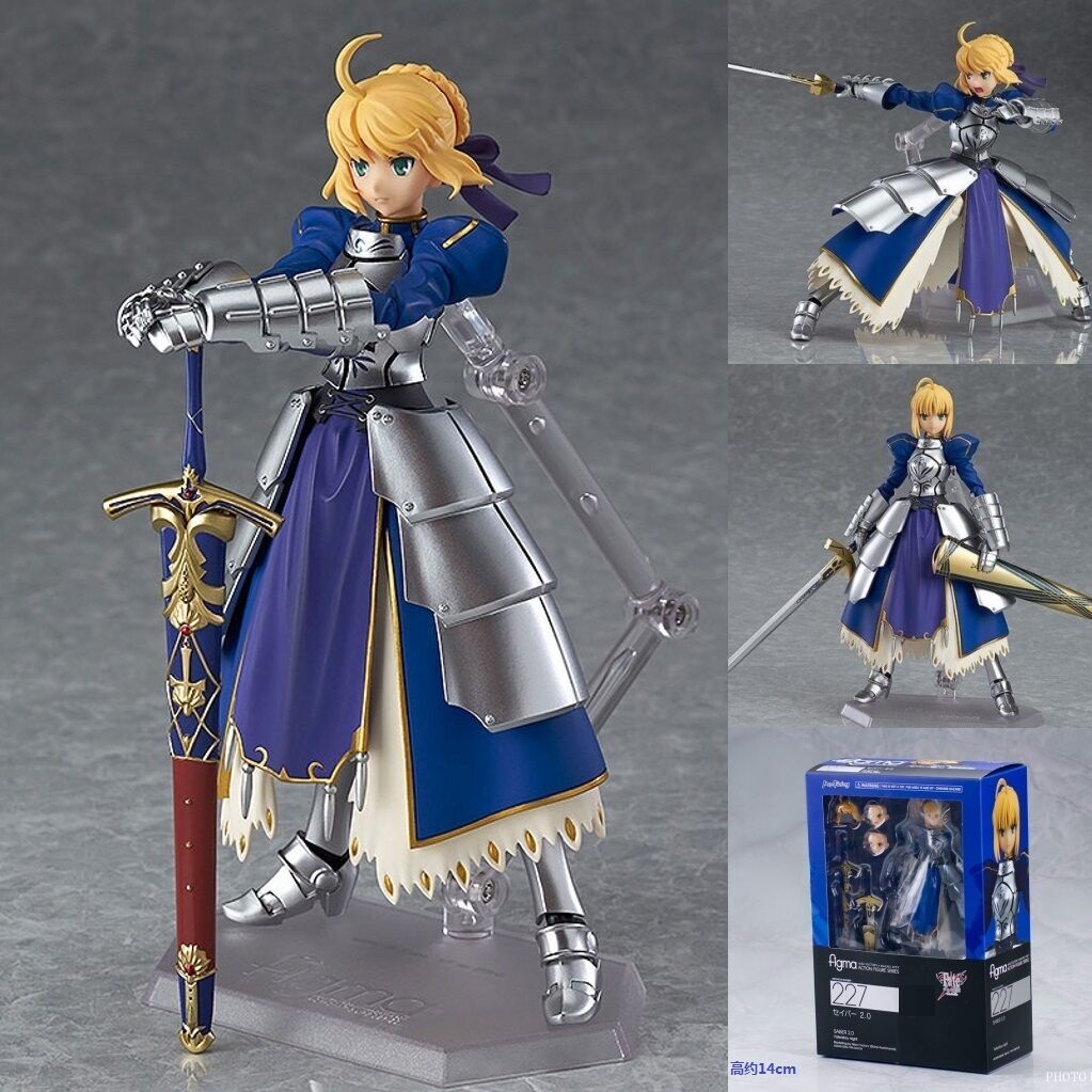 祖國版可動手辦人偶 figma227 fate stay night 2.0 saber 包郵