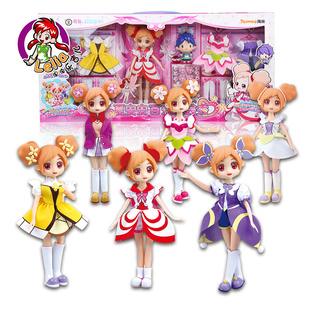 乐吉儿 小花仙玩具夏安安套装换装洋娃娃搪胶儿童女孩六一礼物6岁