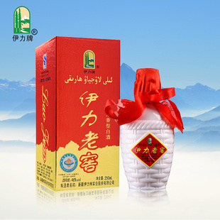 【正品白酒】新疆酒伊犁酒46度 伊力老窖250ml 浓香型口粮酒白酒