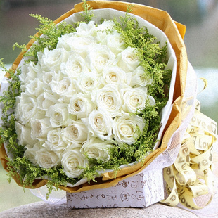 天使之恋兰州市鲜花速递城关区七里河西固区安宁区同城花店白玫瑰