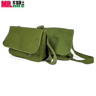 红军绿色小挂包军包帆布包户外复古配饰包斜挎文革单肩小书包