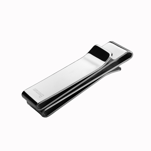 德国ehrenmann 高档不锈钢钱夹男士简约金属钞票夹加厚夹子资料夹