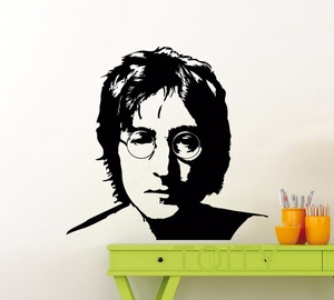 披头士乐队john lennon贴纸约翰 span class=h>列侬 /span>贴画摇滚