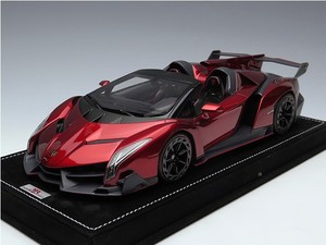 意大利 mr : 蘭博基尼超跑 veneno 毒藥 金屬紅色汽車模型 ￥ 4