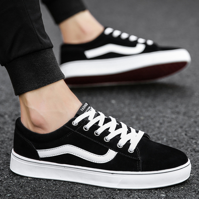 夏天男鞋帆布鞋子男秋季懒人一脚蹬夏季新款老北京布鞋工作休闲鞋