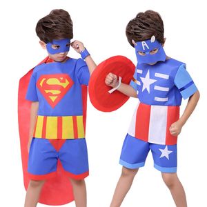 手工diy演出服儿童超人服装男童幼儿园环保时