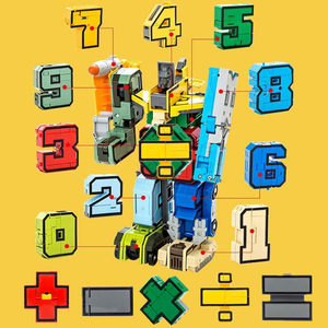 数字方块变形 span class=h>玩具 /span>机器人组合体金刚3-5-6-7-9