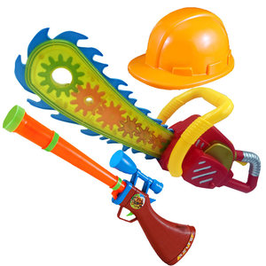 【玩具电锯】美高乐发声熊出没光头强电锯儿童玩具超级锯子拉烧震