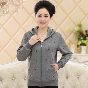 妈妈秋装风衣外套女40-50岁中年女士夹克开衫