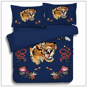 8老虎头蛇四件套欧美风1.2单人三件套 span class=h>床单 /span>被套
