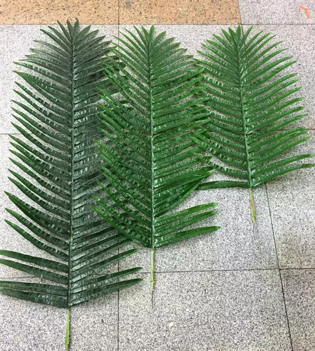 仿真椰子葉子熱帶植物大裝飾插花綠植綠色塑料椰子樹假樹葉棕櫚葉