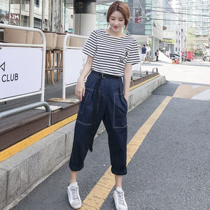 【萝卜裤套装女夏图片】萝卜裤套装女夏图片大