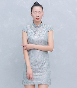 品玉旗袍蕾丝图片