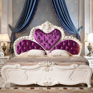 8米法式床头烤漆公主床头儿童床头板双人