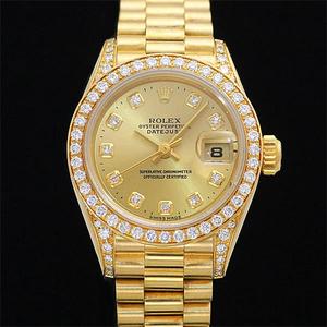 class=h>劳力士/span>rolex女表黄金钻石女表自动机械69158