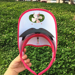 太阳能帽子带风扇儿童图片