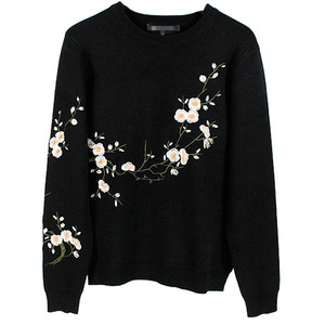 2018秋冬原创国潮男士打底 span class=h>毛衣 /span>中国风梅花刺绣