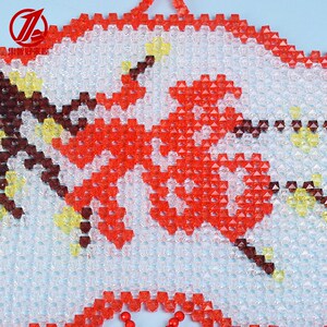 手工串珠diy扇子福客厅 span class=h>玄关 /span>挂件  span class=h